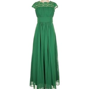NWT Clocolor Chic Green Backless Evening Dress